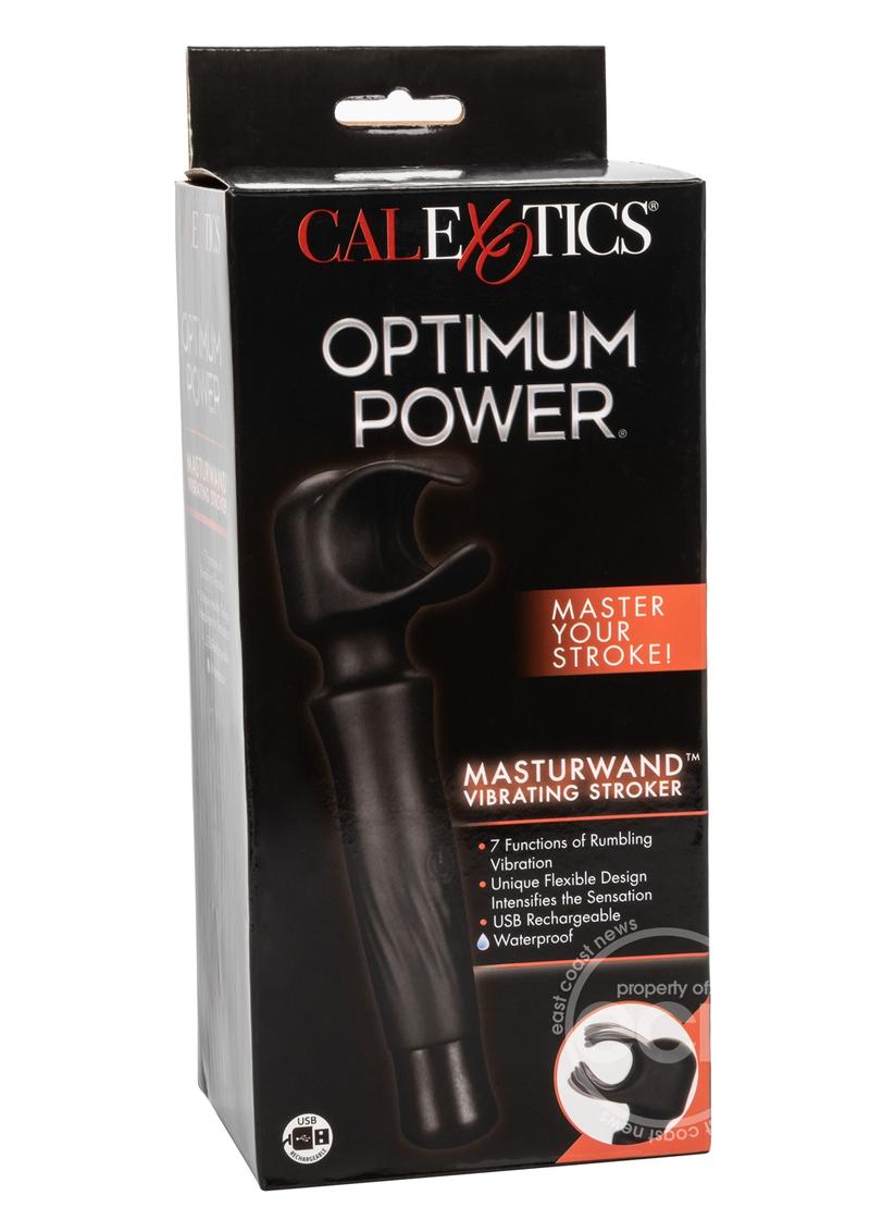 Optimum Power Masturwand Vibrating Stroker Rechargeable Masturbator