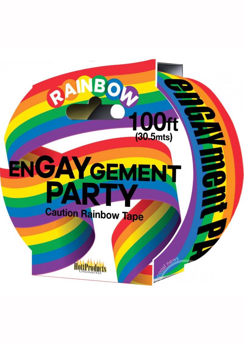 ENGAYGEMENT PARTY RAINBOW TAPE 100 FT