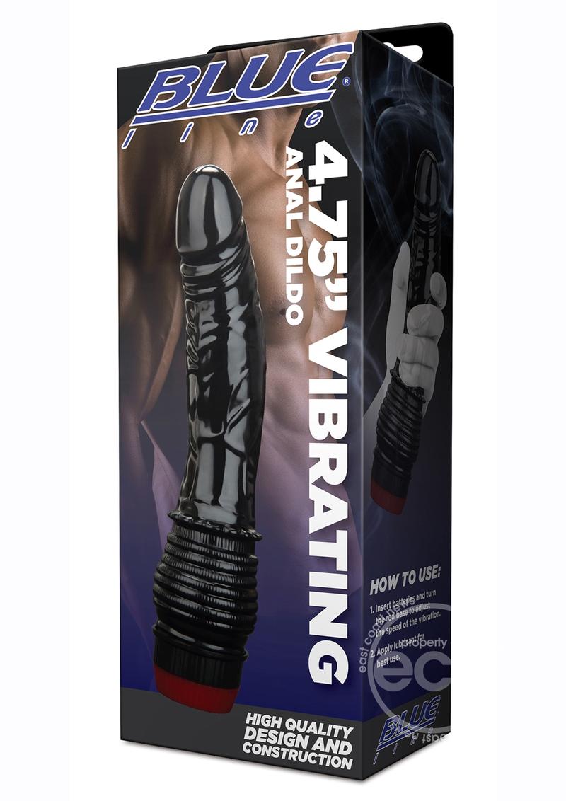 C&B Gear Vibrating Anal Dildo 4.75in - Black