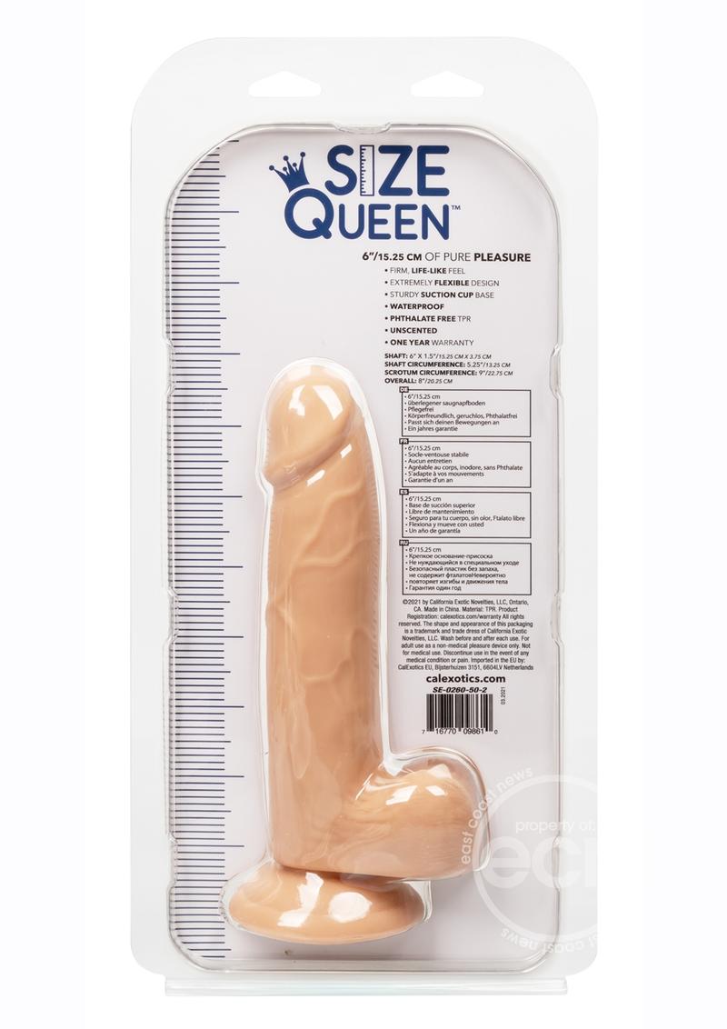 Size Queen Dildo 6in VANILLA