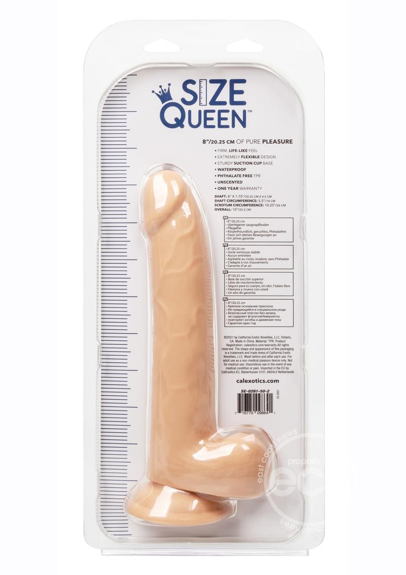 Size Queen Dildo 8in