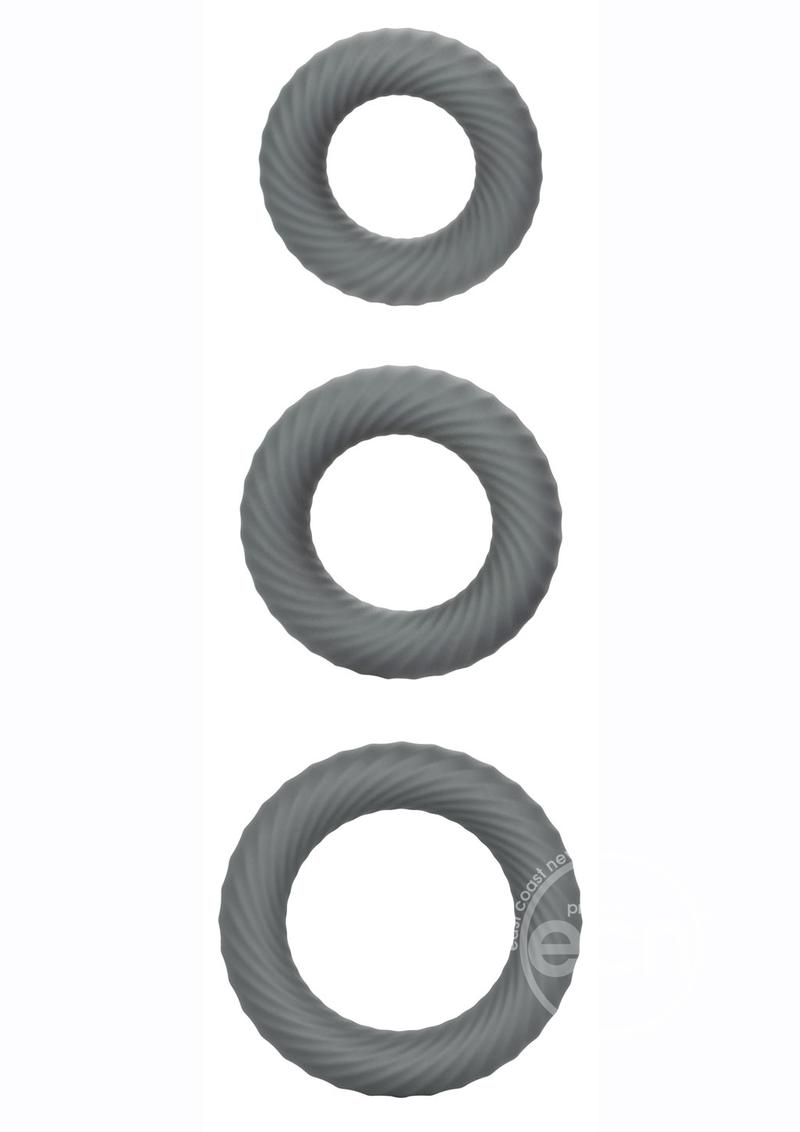 Link Up Ultra Soft Ultimate Set Silicone Cock Rings (Set of 3)