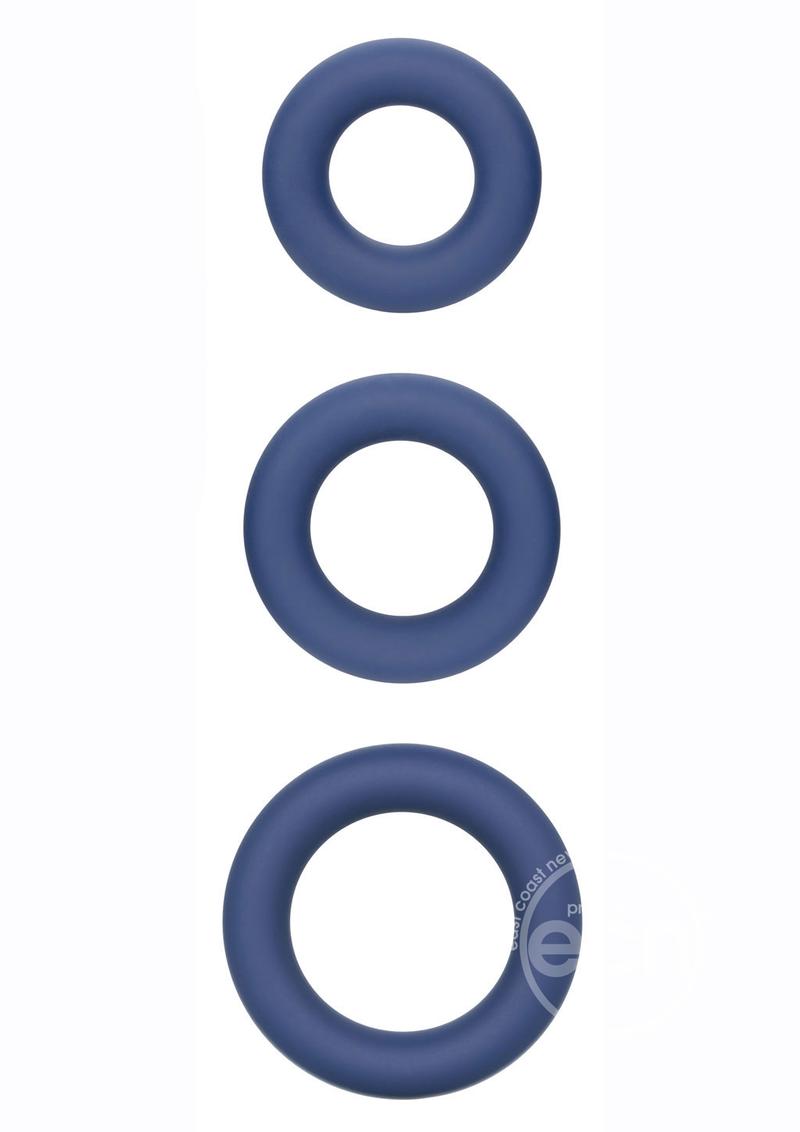 Link Up Ultra Soft Elite Set Silicone Cock Rings (Set of 3)