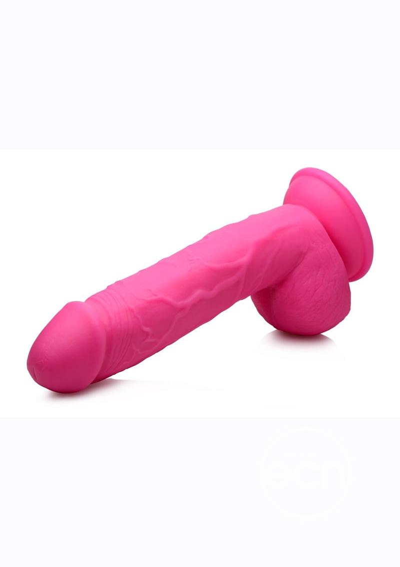 POP PECKERS DILDO W/ BALLS 8.5" PINK