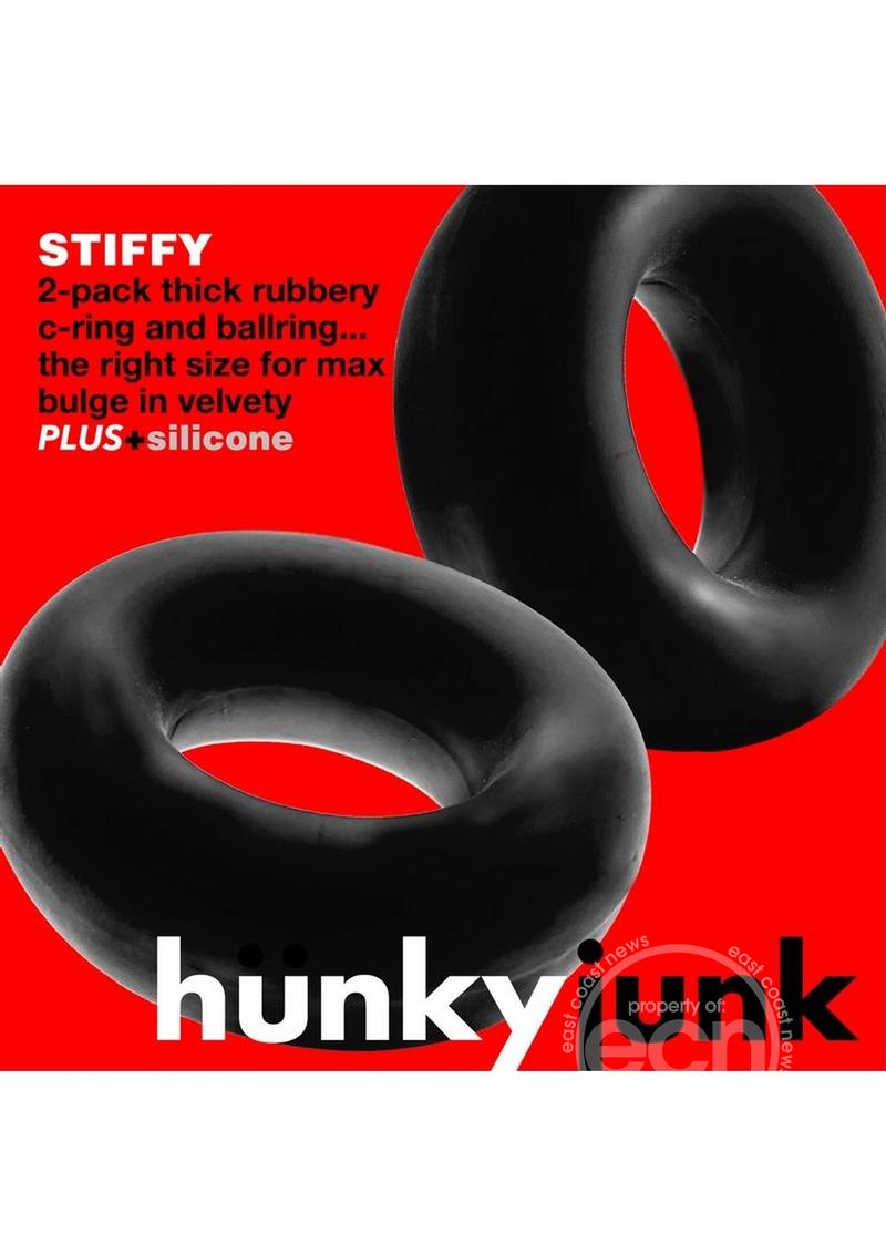 HUNKYJUNK STIFFY 2PK C-RING TAR ICE