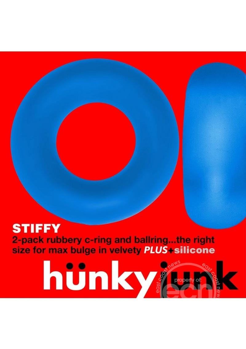 HUNKYJUNK STIFFY 2PK C-RING COBALT