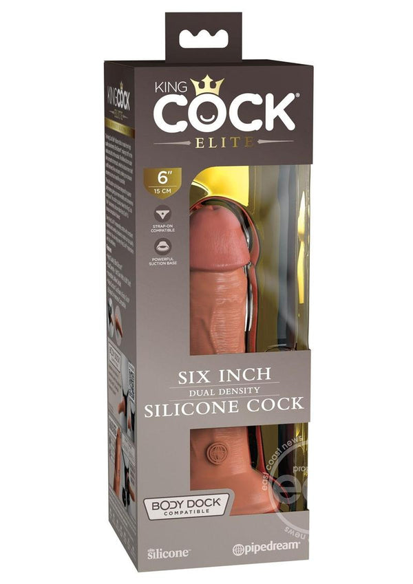 KING COCK ELITE 6" - TAN