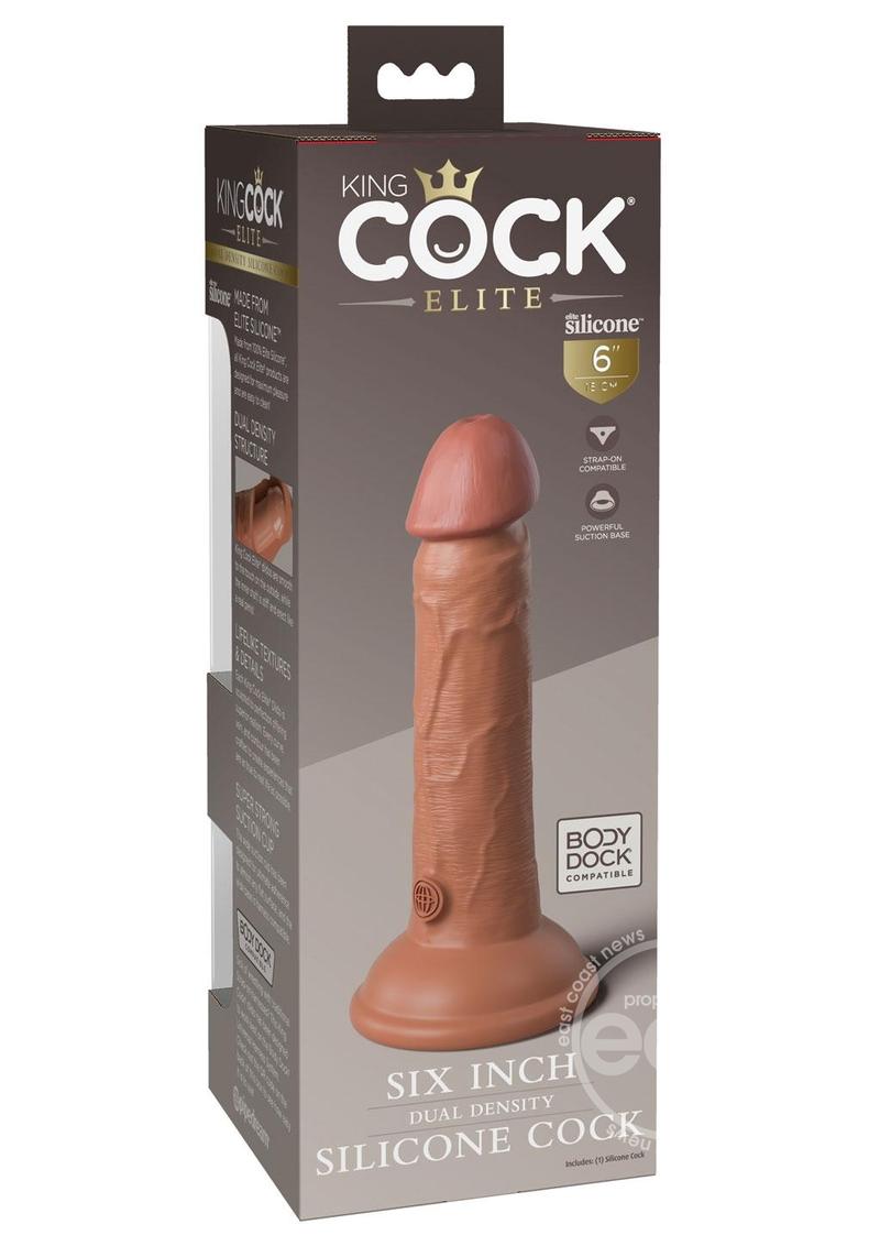 KING COCK ELITE 6" - TAN