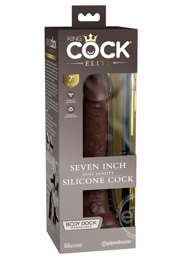 KING COCK ELITE 7" - BROWN