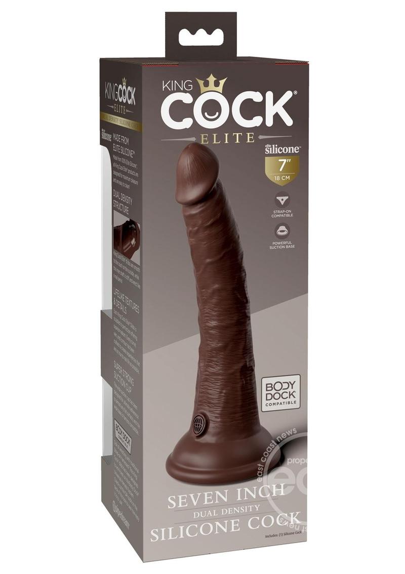 KING COCK ELITE 7" - BROWN