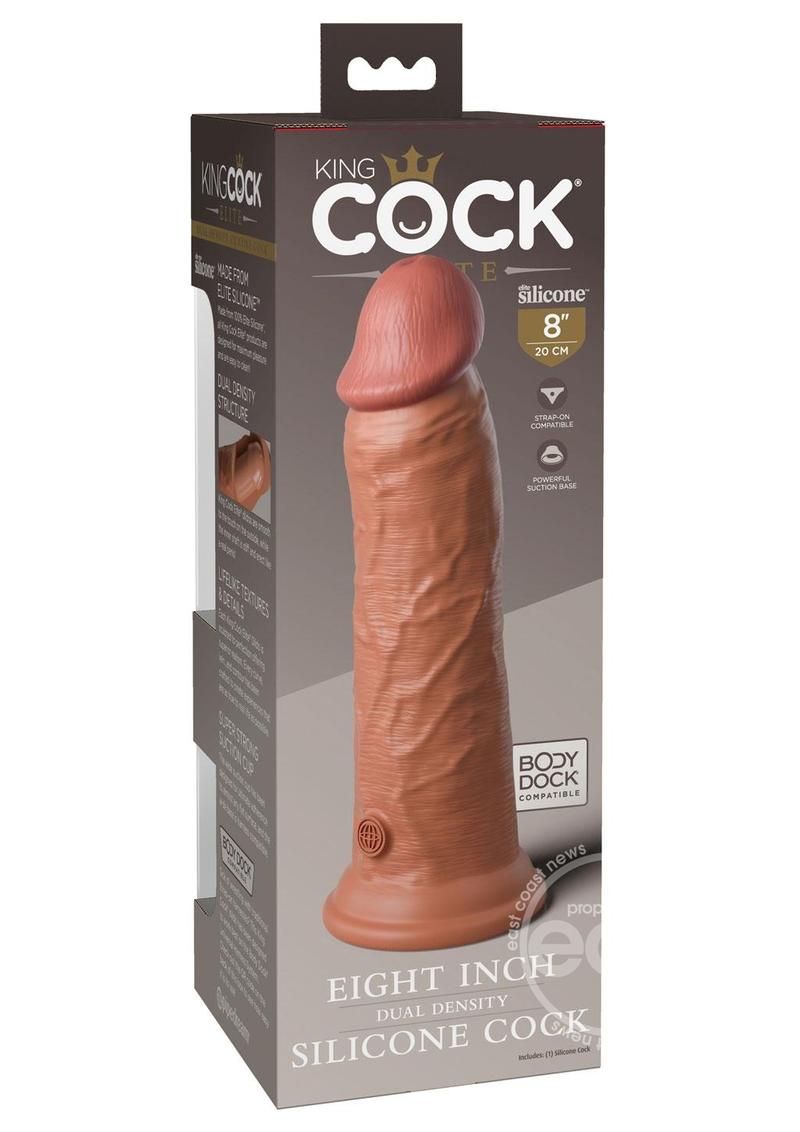 KING COCK ELITE 8" - TAN