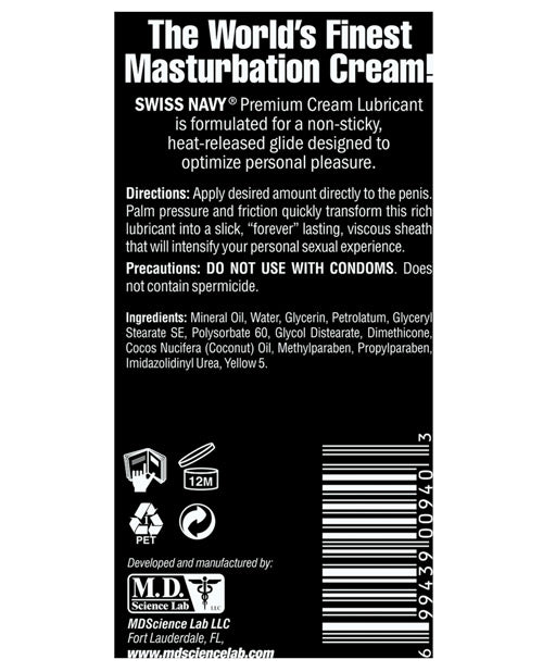 SWISS NAVY MASTURBATION CREAM 5 OZ