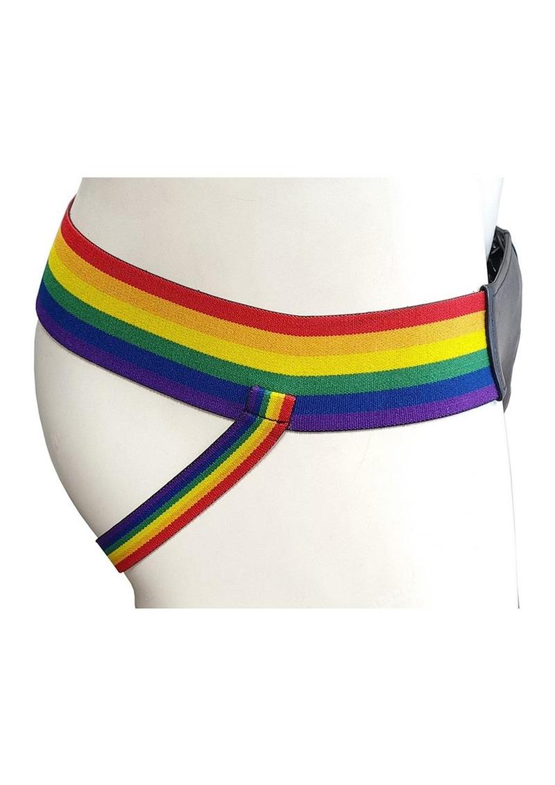 ROUGE LEATHER RAINBOW JOCK/L