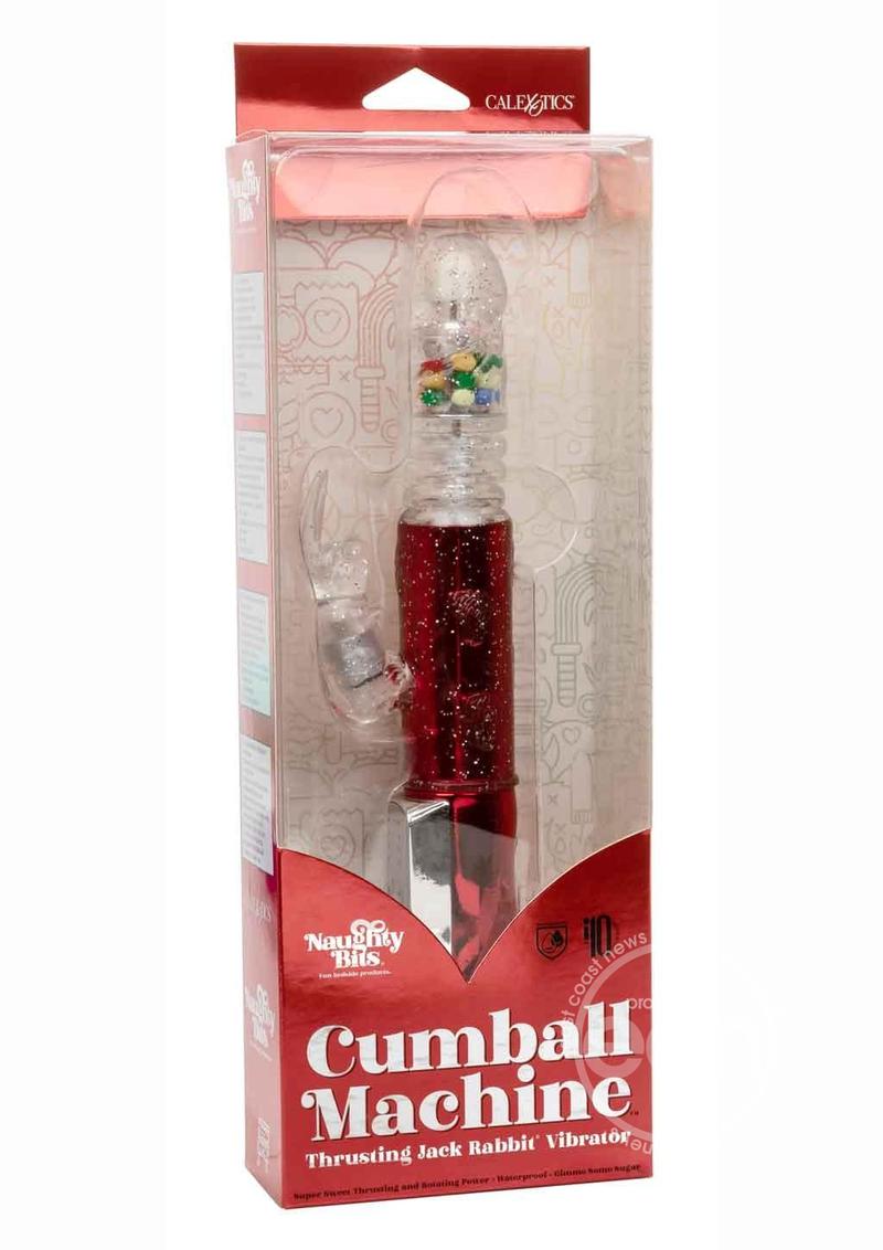 Naughty Bits Cumball Machine Thrusting Jack Rabbit Vibrator - Red