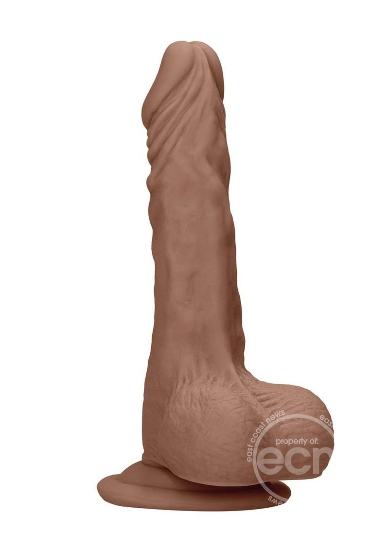 REALROCK 7" DILDO W/ BALLS TAN