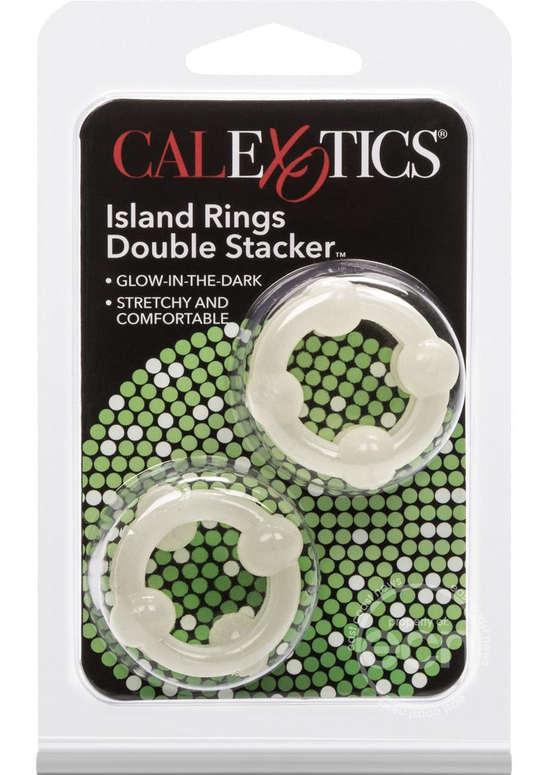 Island Rings Double Stacker Cock Rings (2 piece set)