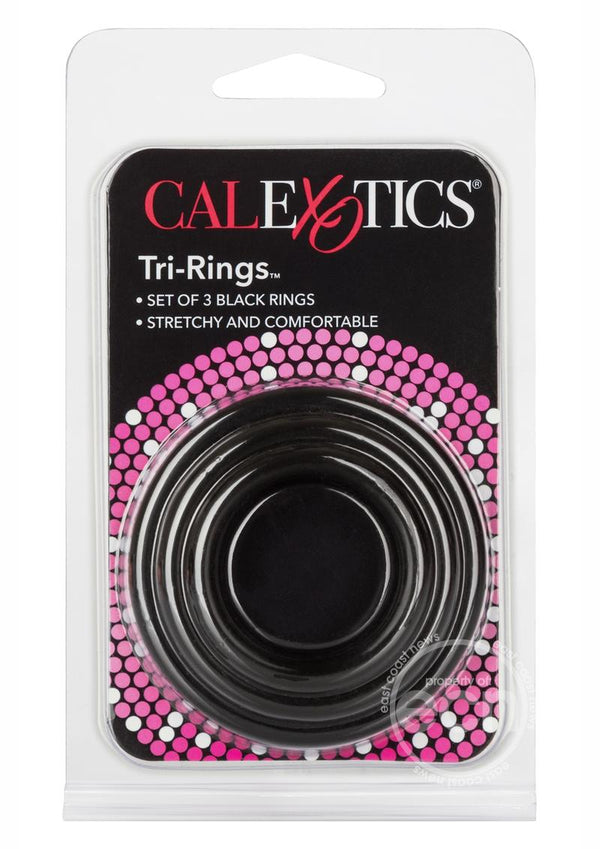 Tri Rings Cock Ring Set (3 Piece Set)