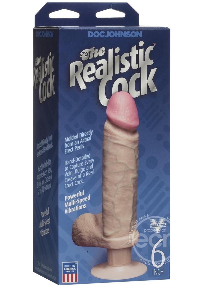 DJ REALISTIC COCK ULTRASKYN VIBRATING/6/WHITE