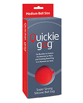 QUICKIE GAG/SUPER STRONG SILICONE BALL GAG/MEDIUM