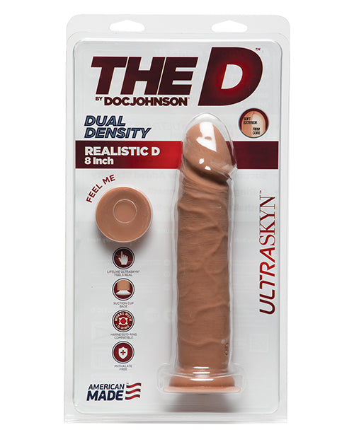 THE D 8IN REALISTIC D CARAMEL