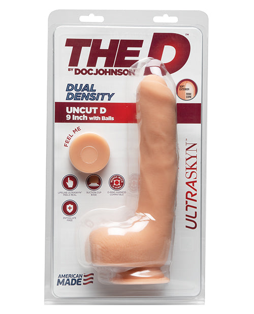 THE D UNCUT D W/BALLS 9" VANILLA