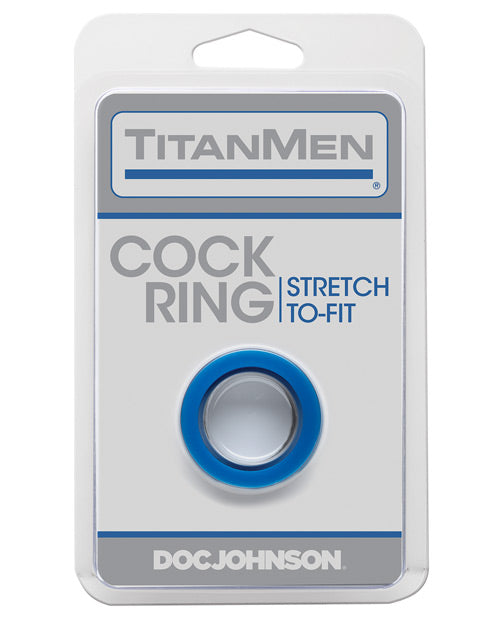 TITANMEN/COCK RING STRETCH TO FIT/BLUE