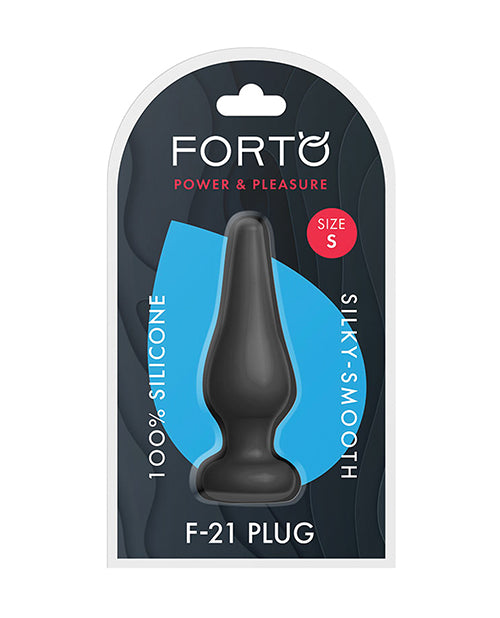 FORTO 207-05 F21 TEAR DROP SILICONE PLUG SMALL BLACK