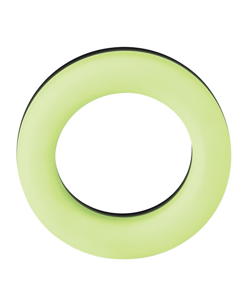 FORTO COCK RING F-19/GLOW&BLACK/ONE SIZE