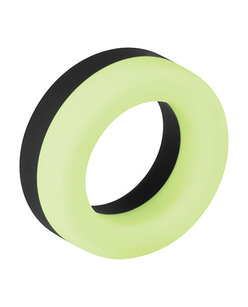 FORTO COCK RING F-19/GLOW&BLACK/ONE SIZE