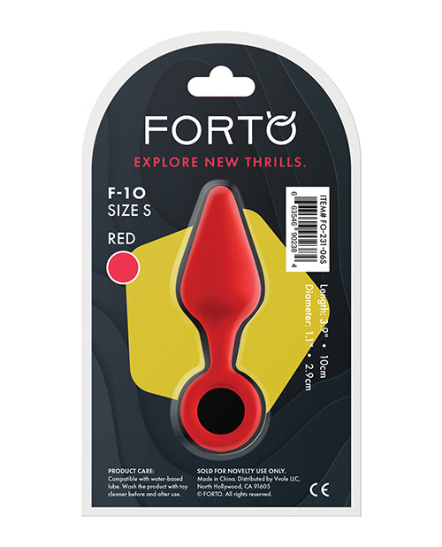 FORTO/POWER & PLEASURE/F-10 PLUG/SMALL/RED