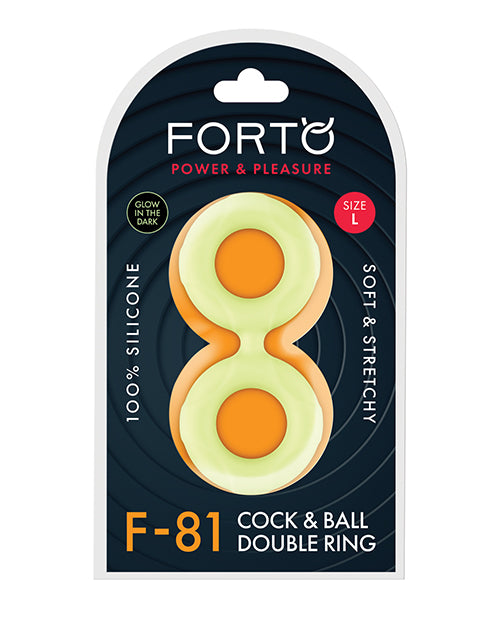 FORTO/Power and Pleasure/F-81 Cock & Ball Double Ring/Large/Glow