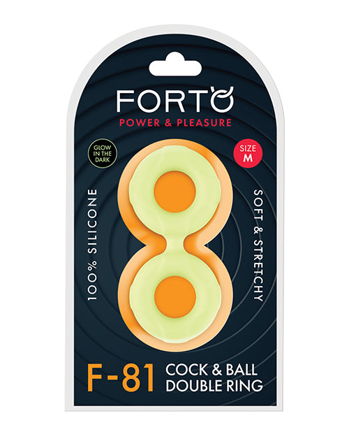 FORTO/Power and Pleasure/F-81 Cock & Ball Double Ring/Medium/Glow