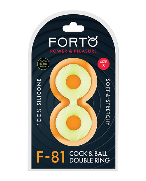 FORTO/Power and Pleasure/F-81 Cock & Ball Double Ring/Small/Glow