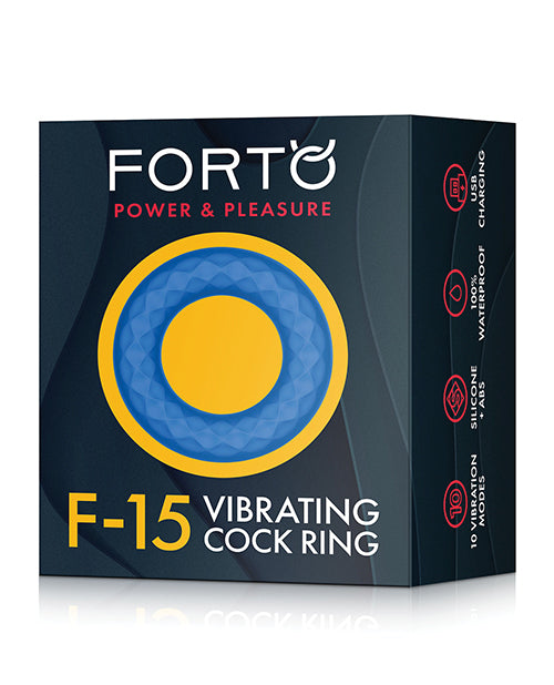 FORTO/POWER & PLEASURE/F-15/VIBRATING COCK RING/BLUE