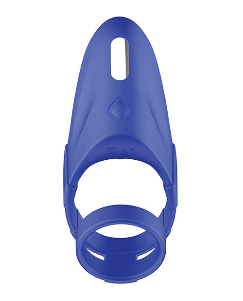 FORTO/Power & Pleasure/F-48/Perineum Vibrating cock ring/blue