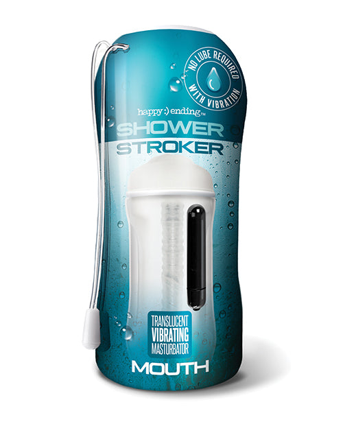 HAPPY ENDING VIBRATING SHOWER STROKER, MOUTH