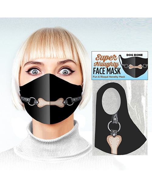 SUPER NAUGHTY FACE MASK DOG BONE