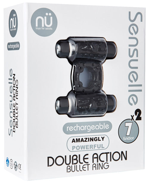 NU/SENSUELLE/DOUBLE ACTION RING/BLACK