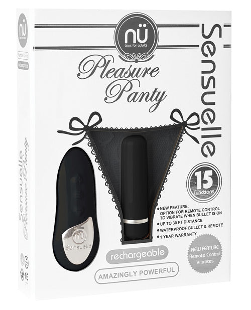 NU/SENSUELLE/PLEASURE PANTY/BLACK