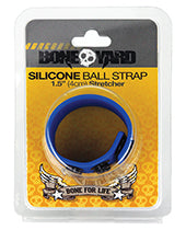 BONEYARD SILICONE BALL STRAP 1.5" STRETCHER BLUE