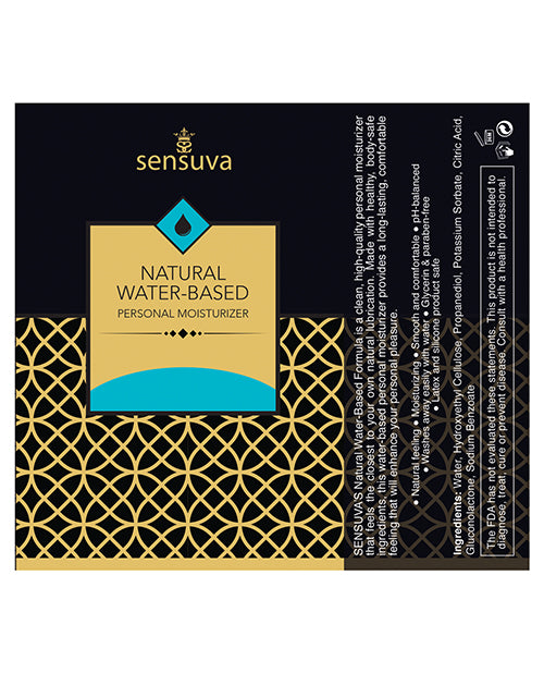 SENSUVA/NATURAL WATER BASED LUBE