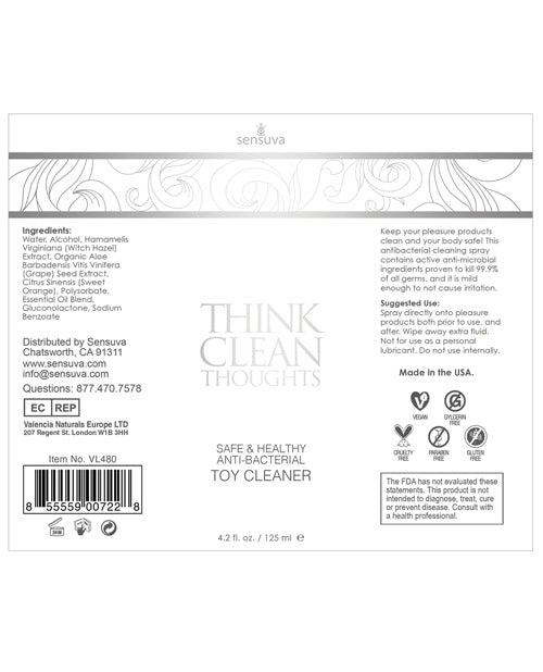 THINK CLEAN ANTI BACTERIAL TOY CLEANER 4 OZ