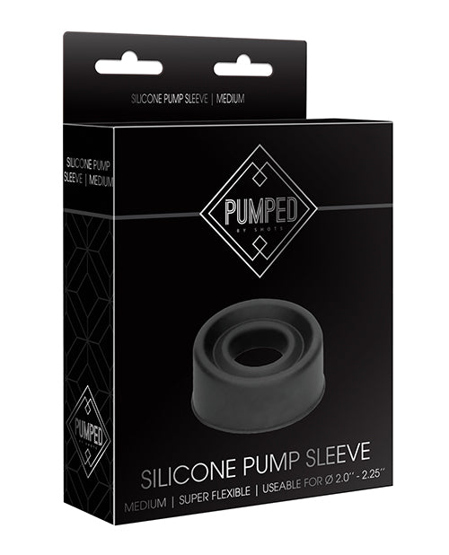 PUMPED SILICONE PUMP SLEEVE BLACK MEDIUM