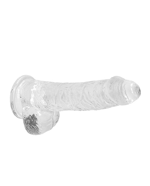 REALROCK CRYSTAL CLEAR DILDO 6"