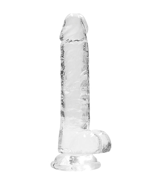 REALROCK CRYSTAL CLEAR DILDO 7"