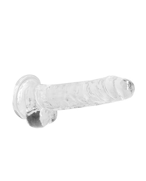 REALROCK CRYSTAL CLEAR DILDO 7"