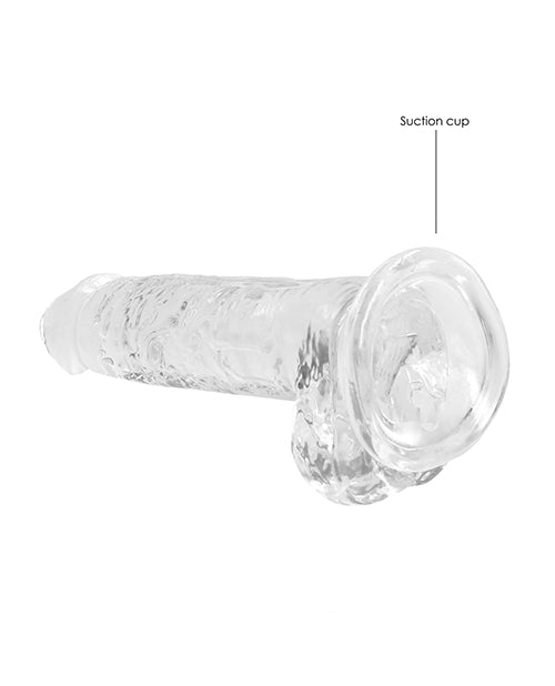 REALROCK CRYSTAL CLEAR DILDO 7"