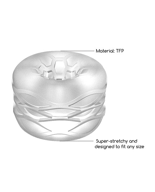 REVERSIBLE MASTURBATOR AND BUMPER TRANSPARENT