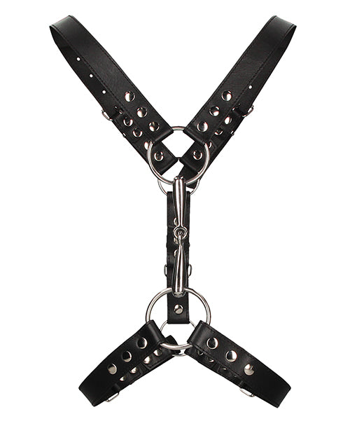 BO MEN'S HARNESS WITH METAL BIT/BLACK