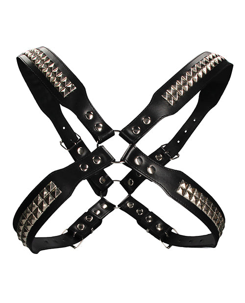 BO MEN'S PYRAMID STUD BODY HARNESS